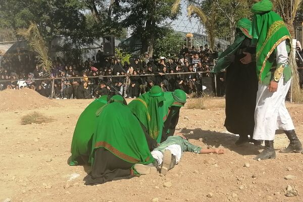مراسم آیینی خیمه سوزان سنت هرساله مردم مشهد