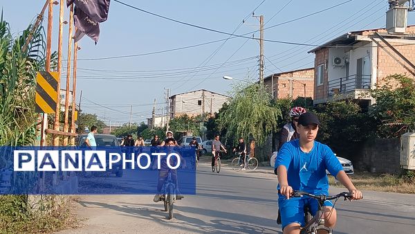 نخستین همایش دوچرخه‌سواری روستای اهلم
