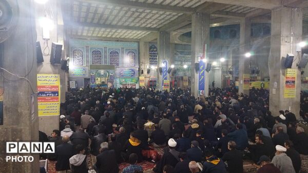 مراسم عزاداری برای شهادت امام خامنه ای در نیشابور 
