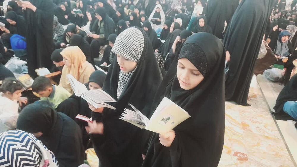 مراسم احیاء سومین شب قدر در حرم حضرت معصومه(س)
