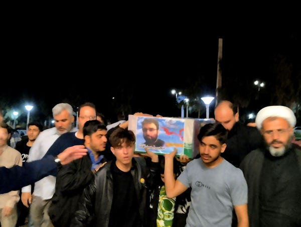 وداع با پیکر شهید «محسن صداقت» در معراج الشهدای قم