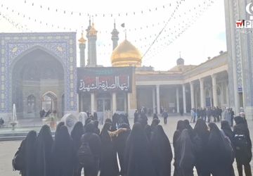 بازدید دانش‌آموزان دبیرستان حضرت فاطمه زهرا(س)  شهر کهک از موزه آستانه مقدسه