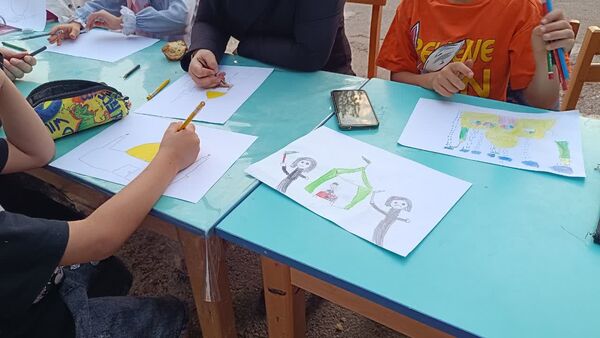 برپایی موکب کودکان و نوجوانان عاشورایی کانون پرورش فکری در یاسوج