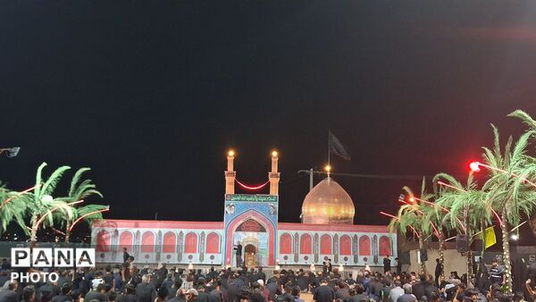 برگزاری مراسم شب هفتم محرم در روستای حاجی آباد