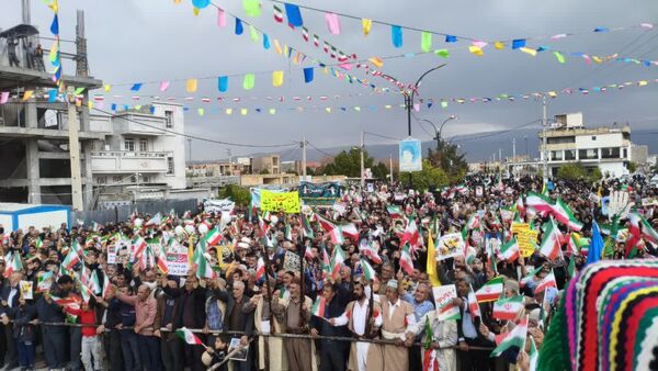 حضور  پرشور مردم در راهپیمایی ۲۲ بهمن دهدشت