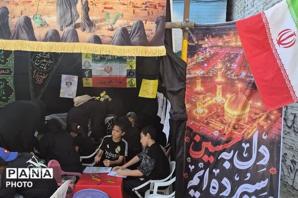 حضور پرشور دانش آموزان ناحیه دو شهرری در مسیر خدمت رسانی به جاماندگان اربعین حسینی 