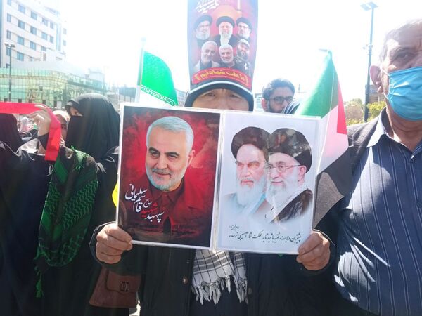 حضور پرشور مشهدی‌ها در راهپیمایی روز قدس؛ فریاد حمایت از فلسطین