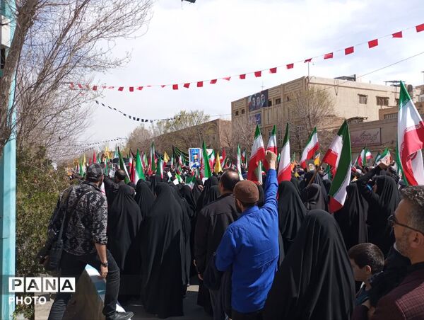 راهپیمایی روز قدس در شهر جهانی یزد