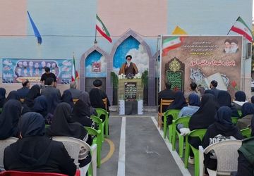 یاد و نام شهدای دانش‌آموز در دبیرستان فاطمیه ورامین زنده شد