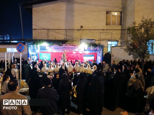 نهمین شب از خدمت‌رسانی اداره آموزش و پرورش کردکوی قالب موکب مردمی