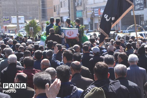 تشییع پیکر شهید سرگرد «جواد عبدی» در حملات آمریکایی - صهیونی