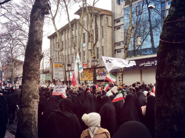 راهپیمایی 22 بهمن در لاهیجان