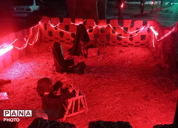 مراسم شب تاسوعای حسینی  در ناحیه۶ مشهد