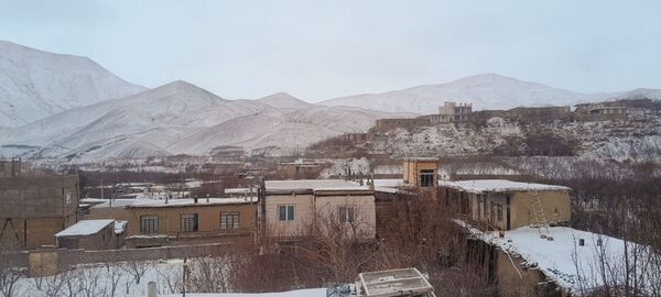  دومین برف پاییزی در شهر بار 
