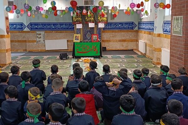 مراسم عزاداری ایام فاطمیه و بزرگداشت شهادت حضرت زهرا (س)  و افتتاح کلاس سایت دبستان شهید نوروزعلی حسینی