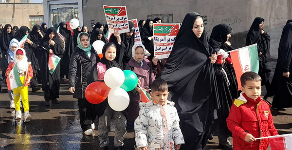 راهپیمایی 22 بهمن در شهر جعفریه قم