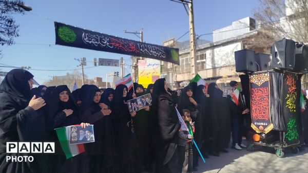هم‌نوایی مردم نورآباد در سوگ ششمین اختر تابناک امامت