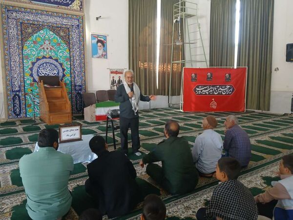 برگزاری یادواره شهدا در مسجد صاحب‌الزمان شهرستان خلیل‌آباد