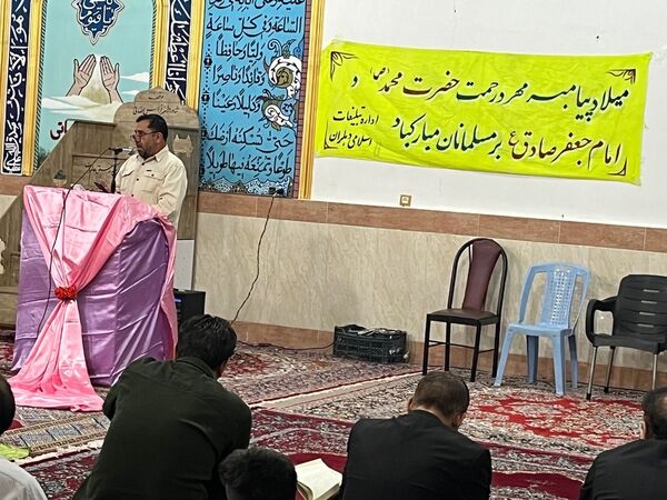 برگزاری مراسم ولادت پیامبر اکرم (ص) و امام صادق (ع) در شهر دهلران