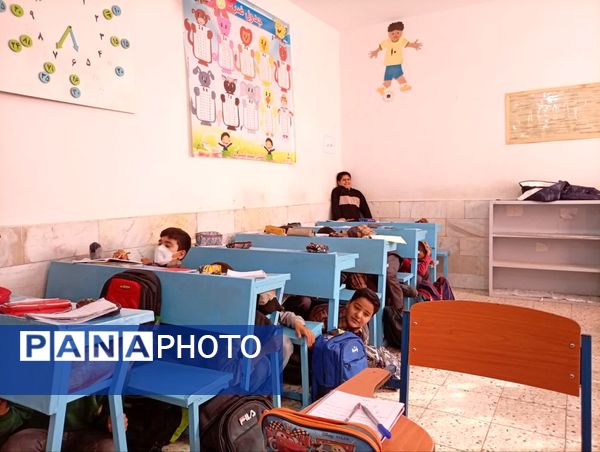 مانور زلزله در دبستان شهید پسندیده فدافن  