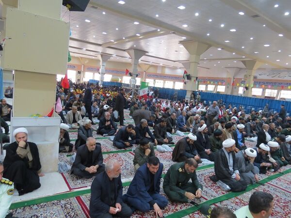 مراسم عزاداری شهیدان خدمت در مصلای امام خمینی(ره)  شهرستان بجنورد