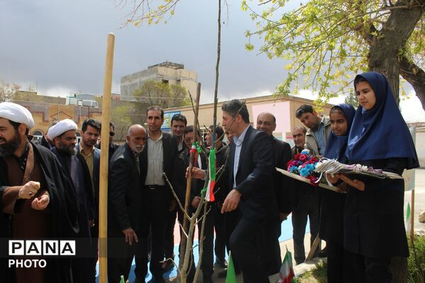 کاشت نهال همزمان با چهلمین روز شهادت فرشتگان میناب 