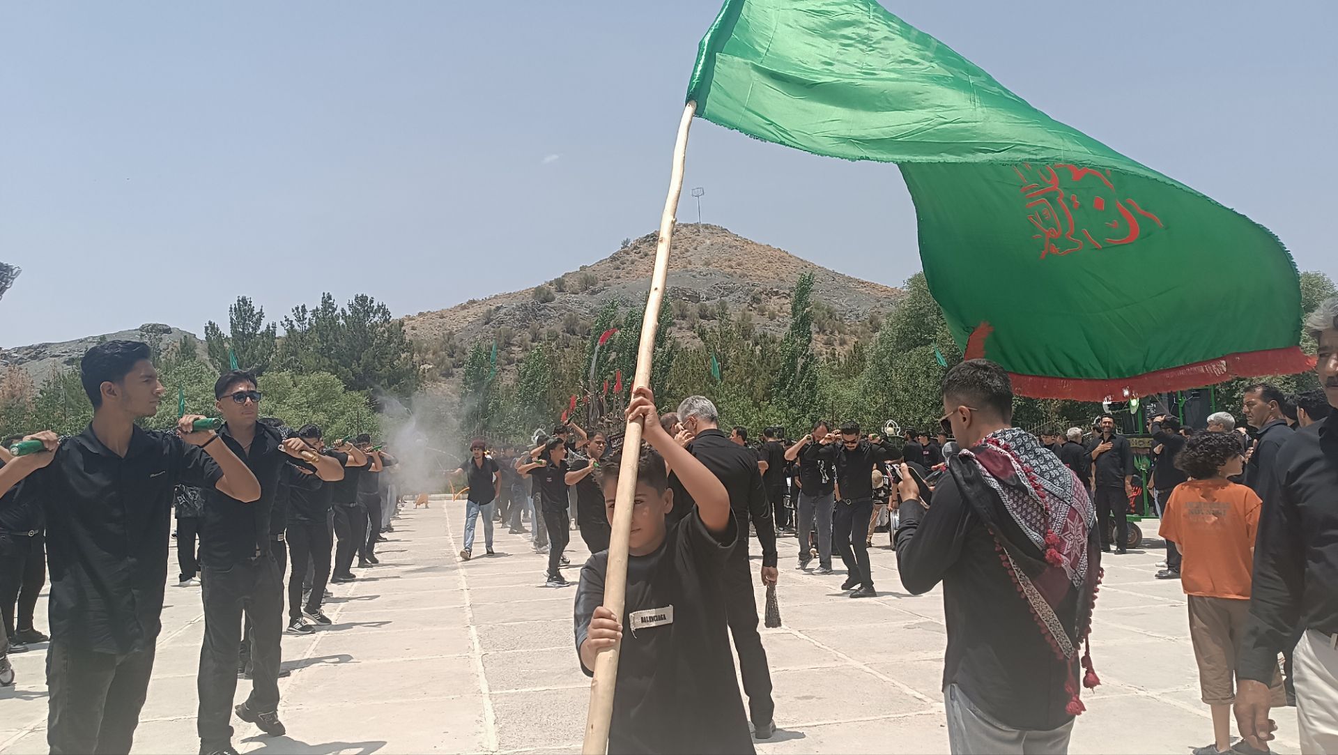 مراسم تاسوعای حسینی در آستانه سید سلطان فقیه‌الدین