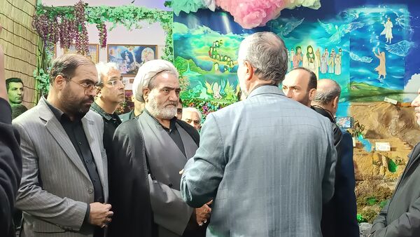 افتتاح نمایشگاه اندیشکده ندبه در هیات مهدیون کرج شاهین ویلا