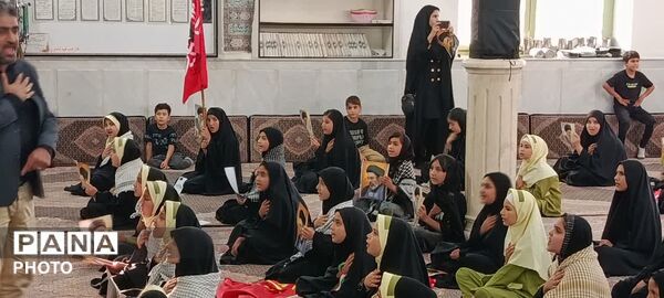 تجدید میثاق دانش‌آموزان شهر جعفریه با آرمان‌های رهبر شهید