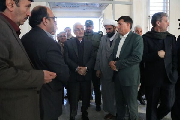 بازدید استاندار از مخزن آب در حال احداث هزار مترمکعبی شوقان 
