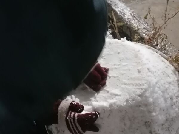 بارش برف پاییزی در شهرزیبای بار نیشابور 