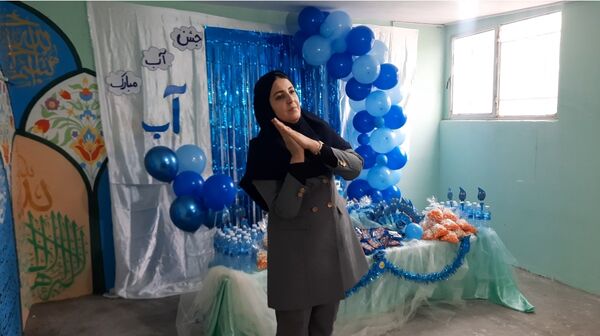 برپایی جشن آب در دبستان سرافراز ناحیه۷ مشهد 