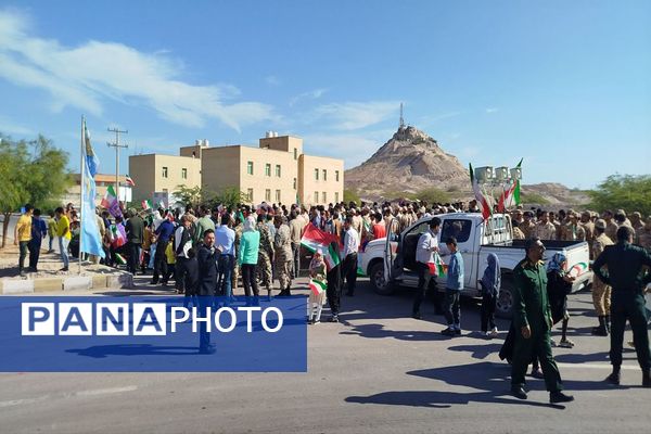 حضور  پرشور مردم بوموسی در راهپیمایی ۲۲بهمن 