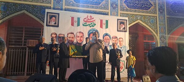 مراسم نخستین سالگرد شهدای خدمت در گلزار شهدای گمنام نیشابور 