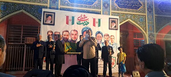 مراسم نخستین سالگرد شهدای خدمت در گلزار شهدای گمنام نیشابور 