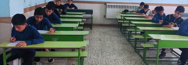 آغاز امتحانات نوبت دوم در دبیرستان ابوریحان ۲