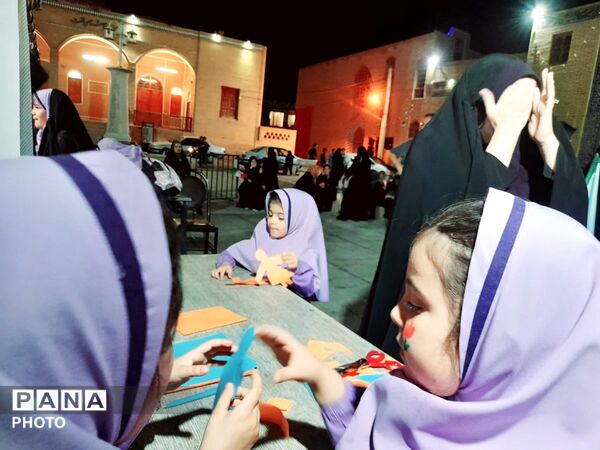 موکب دبستان سرای امید در پاتوق نوجوان مبارز تفت
