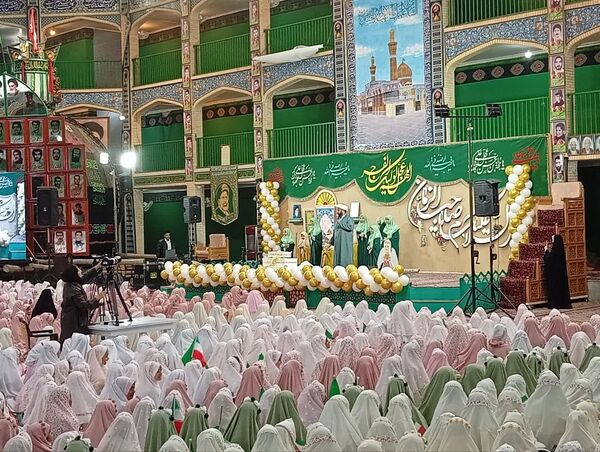 آیین زیبای جشن تکلیف دختران یزدی در حسینیه محمود آباد