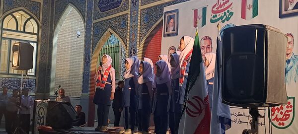 مراسم نخستین سالگرد شهدای خدمت در گلزار شهدای گمنام نیشابور 