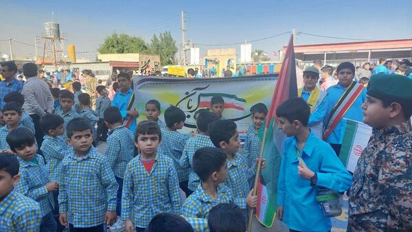 راهپیمایی ۱۳ آبان در منطقه شبانکاره 