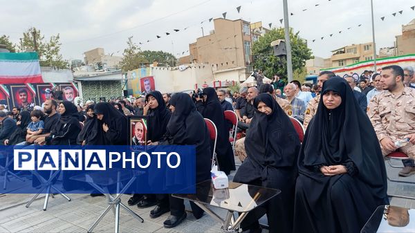 چهلم سردار حاجی‌زاده و فرزندان شهدا در منطقه ۱۷