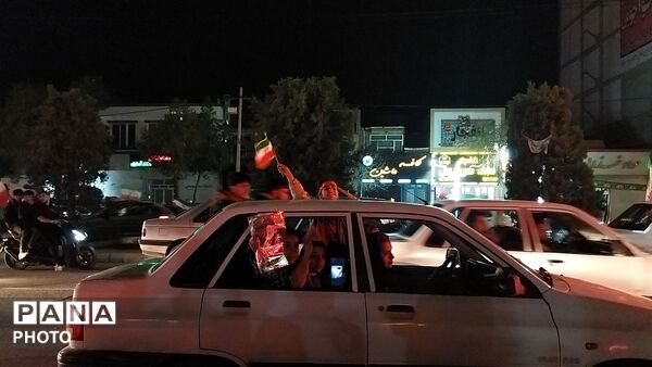 پرچم های ایران بر فراز بلوار فضل نیشابور قرار گرفت 