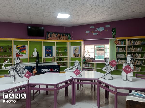 فردوسی در قاب هنر کودکان فارسان