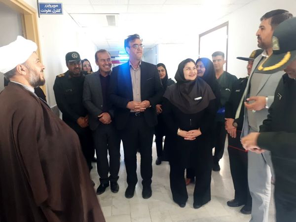 دیدار فرماندار آشخانه با پرستاران بیمارستان پورسینا