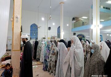 برگزاری مراسم معنوی اعتکاف در شهر مهران 