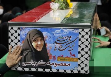 دلگویه دانش‌آموزخبرنگار پانا به بانوی شهیده ایرانی راه قدس و مقاومت