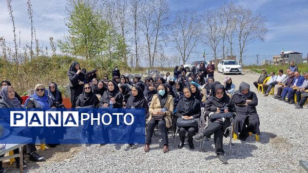 آیین کلنگ‌زنی دبیرستان دخترانه افراسیابی در محمود‌آباد 