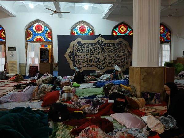 برگزاری آیین اعتکاف در مصلی رشت