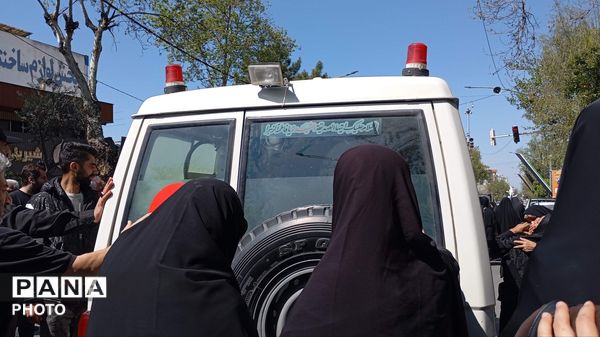 تشیع پیکر شهید محمد عباسی در گرگان