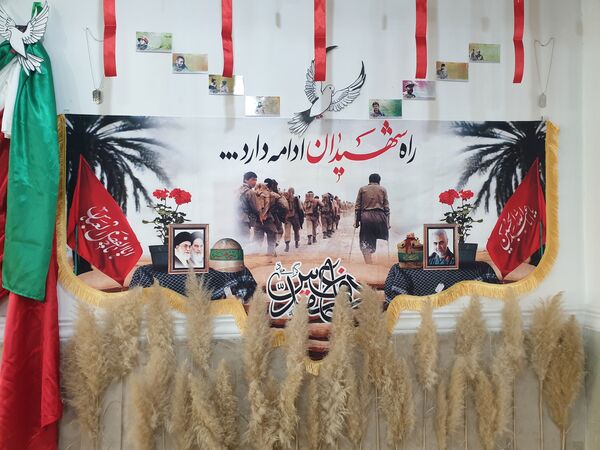 مراسم تشییع پیکر شهید گمنام در مدرسه علامه طباطبایی منطقه پردیس
